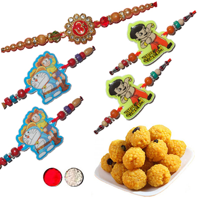 "Family Rakhis - code FH13 - Click here to View more details about this Product